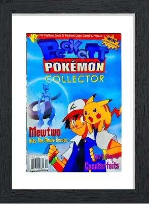 Vintage Framed Print Ad Wall Art 11x14 Nintendo N64 Beckett Collector Ash COver • £57.84