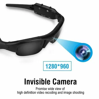 1080P HD Lightweight Sunglasses Eyewear Audio Video Recorder • $119.99