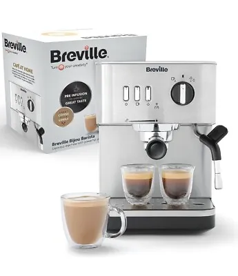 Breville Bijou Espresso Machine - Silver (VCF149)*missing Parts* • £35