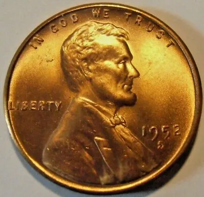 1952 S Lincoln Cent - Brilliant Uncirculated From A Nice Roll • $6.95