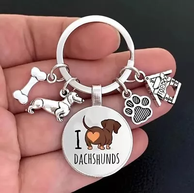 1pc I Love Dachshunds Keychain  • $6.50