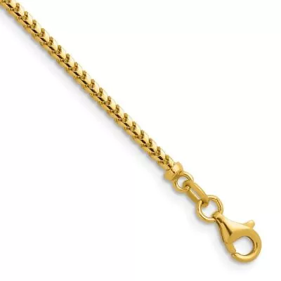 14K Yellow Gold 2mm Solid Franco 24 Inch Chain Necklace 14.72gram • $1928