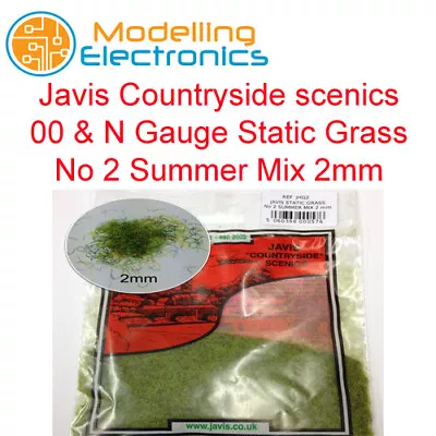 Javis Countryside Scenics 00 & N Gauge Static Grass No 2 Summer Mix 2mm JHG2 • £3.85