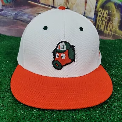  Miami Hurricanes Adidas Baseball Fitted Hat Cap Size 7 3/8 New (CA4) • $24.95