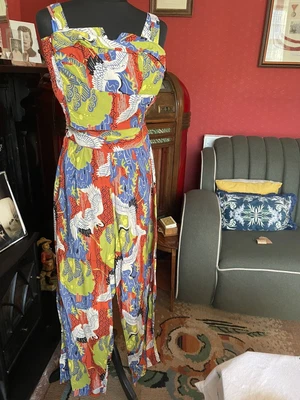 £50 • Buy Vintage 1950s Style Trouser Set By Trashy Diva Size 8