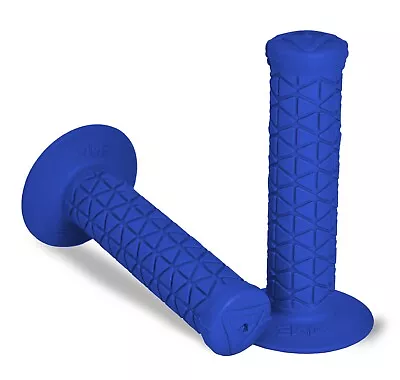 OLD SCHOOL BMX AME Tri Grips BLUE Bike Bicycle Grips PAIR With Sticker • $12.95