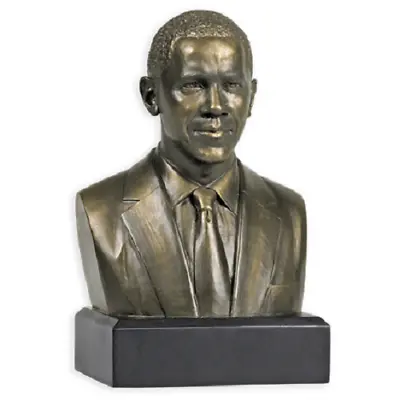 Barack Obama Bronze 6  Sculpture Bust Collectible Statue New • $34.95
