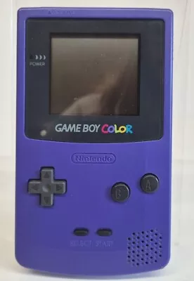 Nintendo Game Boy Color CGB-001 Handheld Console 1998 Grape Purple Tested Works • £49.99