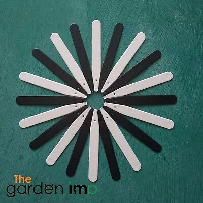 £4.19 • Buy Plant Labels Plastic Black Or White 4  Inch Pot Markers ID Tags 50, 100, 1000
