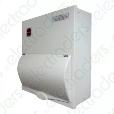 £59.15 • Buy Wylex NM806L Metal Clad 100 Amp Double Pole Isolator Consumer Unit - 8 Way