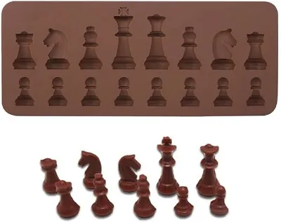£3.95 • Buy CHESS Pieces Silicone Mould Mold Fondant Cake Icing Chocolate Pawn King Queen UK