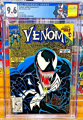 NO RESERVE GOLD Venom Lethal Protector #1 1993 CGC 9.6 AUCTION RARE VARIANT • $357
