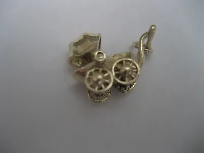 14Kt Gold Vintage Baby Stroller Pendant/Charm 2.8 Grams • $268.09