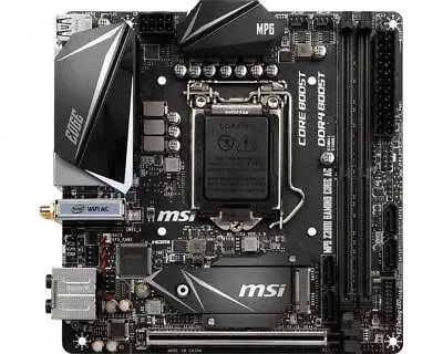 MSI MPG Z390i Gaming Edge AC LGA1151 DDR4 SDRAM Intel Z390 Mini ITX Motherboard • $155