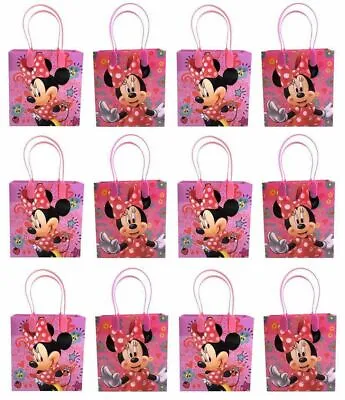 12 Pcs Club House Minnie Mouse Goody Gift Loot Bag Disney Birthday Party Supply • $16.95