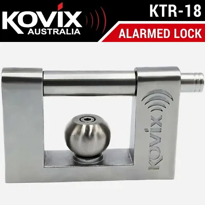 $189.95 • Buy Kovix Alarmed Trailer Lock KTR-18 Tow Ball Hitch Alarm Fits Caravan, DO35, Treg 