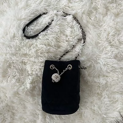 Chanel Velvet Crush Bucket Bag Luxury Designer Authentic Pearl • $2500