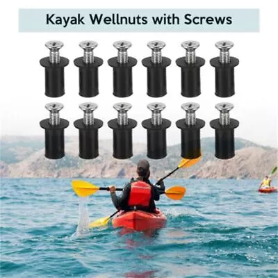 Windscreen Rivet Rail Track Well Nuts Kayak Screws Kayaking Accessories • $18.49