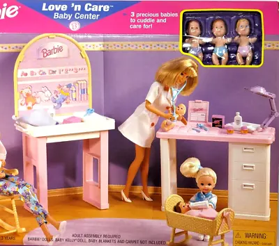 Barbie Love 'n Care Baby Center Playset 67548 - 1997 NIB - Factory Sealed - New! • $78.77