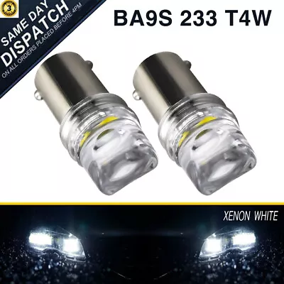 X2 Ba9s Bayonet Led Light Bulb 3smd 2835 White Parker Car Globe Interior 12v Au • $7.99