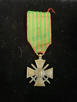 $55 • Buy Vintage WW1 French Military 1914-1918 Croix De Guerre Medal France