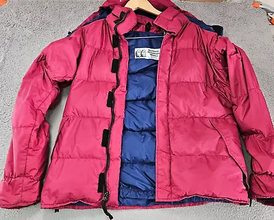 Marmot Jacket Mens Medium Red Vintage Puffer Gore-Tex Down Hooded Full Zip • $139.99