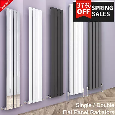 Vertical Designer Radiator Flat Panel Tall Upright Modern Central Heating Rads • £74.99