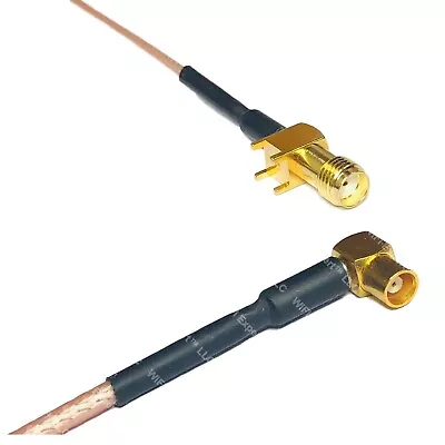 RG178 SMA Female PCB To MCX FEMALE ANGLE Coax RF Cable USA-Ship • $7.99