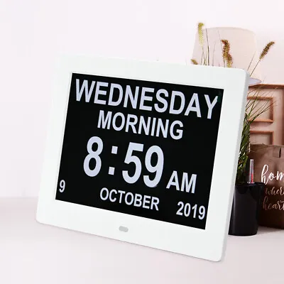 Digital Day Calendar Clock For Memory Loss Elderly Seniors Dementia Alzheimers • £37.98