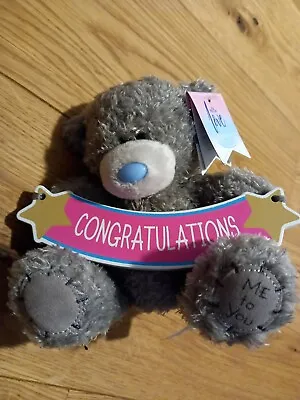 Tatty Teddy Bear Congratulations With Love Me To You Pink Baby Graduation 13cm • £5