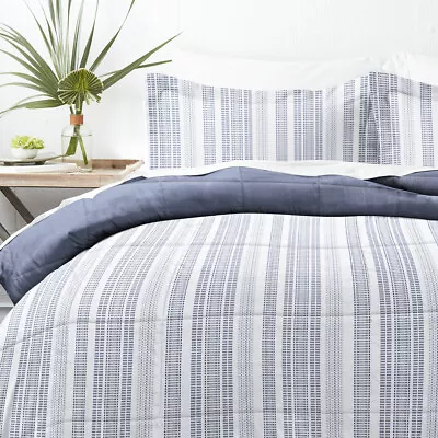 Farmhouse Dreams Wrinkle Free Comforter Set By Kaycie Gray Fashion (3 Piece) • $38.75