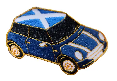 Mini One With Scotland St Andrew's Saltire Roof Car Embroidered Patch  • £5.50