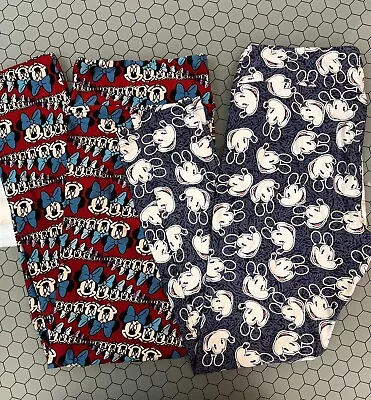 Lularoe Tall & Curvy TC Disney Mickey Minnie Mouse Leggings Pants Size 12-18 • $17.49