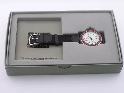 Swiss Army Watch Red Bezel Date W/ Box & Papers Marlboro • $50