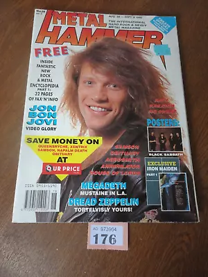 METAL HAMMER Magazine - September 1990 - Iron Maiden & Black Sabbath / Thrash • $9.89