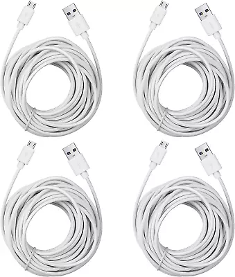 4-Pack 25Ft Security Camera Micro USB Extension Cable Compatible For Wyze Cam  • $28.89