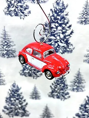 Volkswagen VW Beetle Classic Style Bug Custom Christmas Ornament 1/64 Adorno  • $12.99