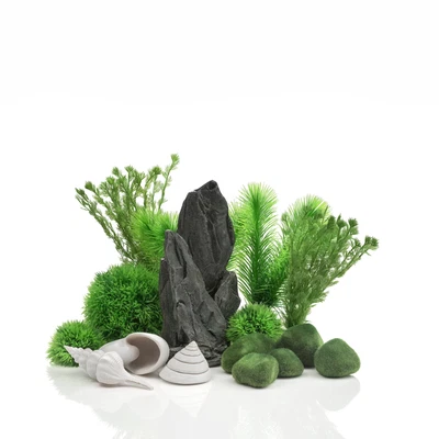 $44.25 • Buy Small Fish Aquarium Decor Set 30L Stone Fish Tanks Garden Collection Decor Sets