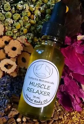 Sore Muscle Organic Herbal Natural Body Oil Muscle Relaxer Aromatherapy Massage  • $10.45