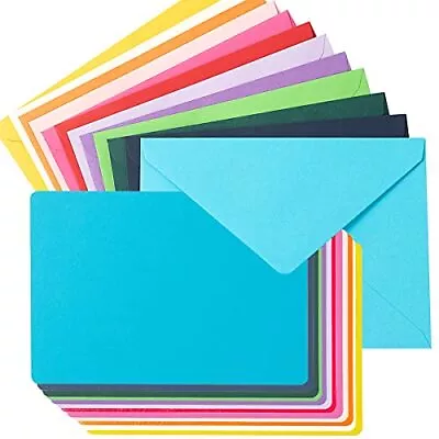 A7 Colorful Gummed Envelopes And Blank Cards 24 Pieces A7 Envelopes And 24 Pi... • $15.31