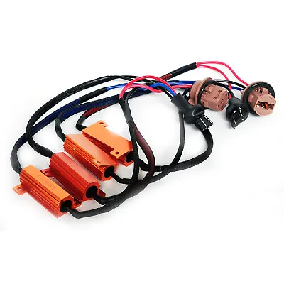 NEW 7443 LED Resistor Kit Turn Signal Relay Harness Adapter Anti Flicker Decoder • $16.49