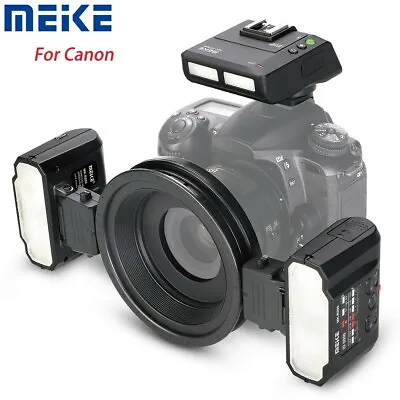 Meike MK-MT24II Macro Twin Lite Flash And Trigger For Canon DSLR Cameras • $339