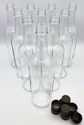 Glass Bottles 750ml And Screw Cap Drinks Bottles Cordial Home Brew 6 - 108 Pack • £23.05