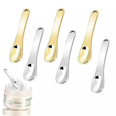 6PCS Cosmetic Spatula Makeup Skincare Reusable Scoop Metal Cosmetic Mini Spoon • $10.16