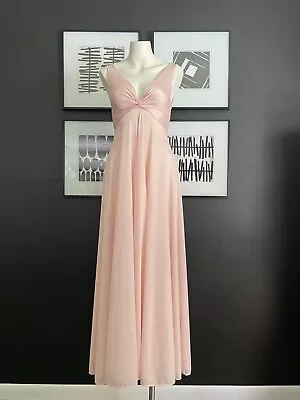 Vintage Olga Bodysilk Nightgown - Light Pink With A Twist Knot Bodice 9268  • $125