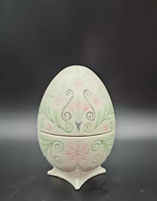 Vintage Ceramic Footed Easter Egg Candy Dish/Trinket Dish • $16.99