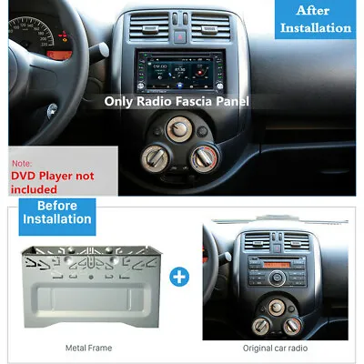 2DIN Car Stereo Radio DVD Player Iron Installation Frame Mounting Kit Universal • $23.49