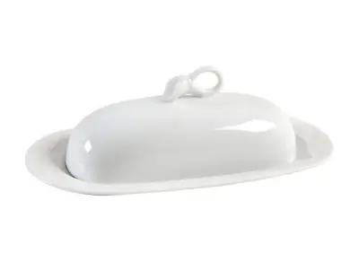Mikasa Classic Flair Calla Lilly 2 Pcs 1/4 Lb Covered Butter Plate White Goodcon • $74.95
