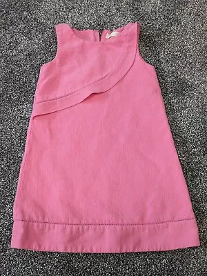 Zara Youth Girls Bubblegum Pink Ruffle Sleeveless Dress Knee Length Size 6/7 • $18