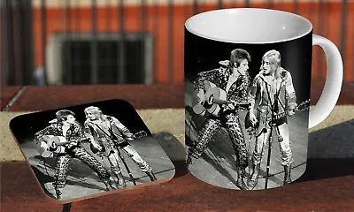 David Bowie And Mick Ronson Live - Ceramic Coffee / Tea Mug + Matching Coaster  • £8.49